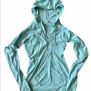 Lightweight blue Lululemon hoodie